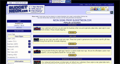 Desktop Screenshot of budgetneon.com